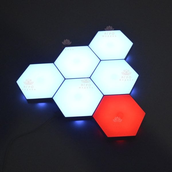 RGB-светильник шестиугольники 
